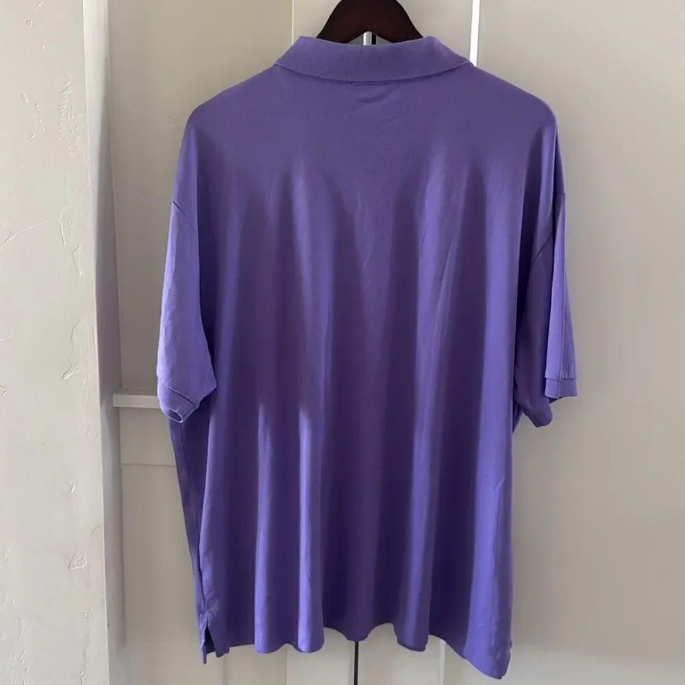 Polo by Ralph Lauren Classic Purple Polo Shirt Men’s Size 2XB 100% Cotton Casual
